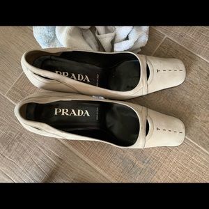 Prada heels. cute goes with anything. Price drop.